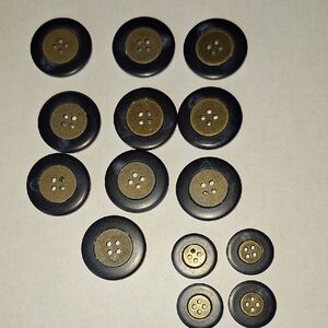 Black and Brown Button Set